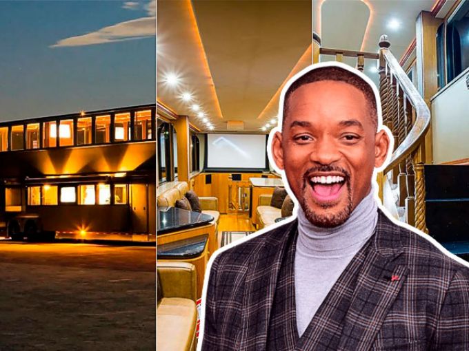 Descubre la increíble y lujosa mansión sobre ruedas de Will Smith