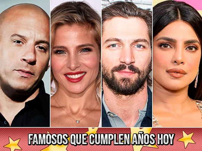 Famosos que cumplen años hoy (18 de julio)