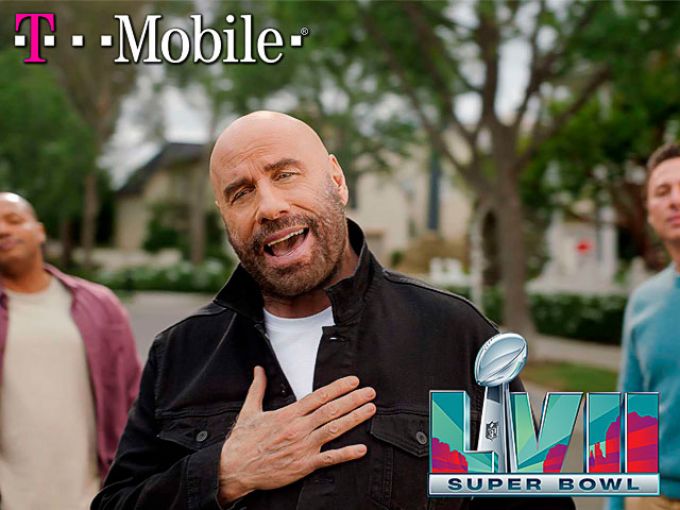 La SuperBowl 2023 y el anuncio para T-Mobile de John Travolta