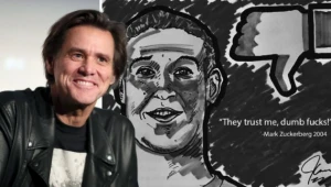 Jim Carrey le deja un insulto en código binario a Mark Zuckerberg