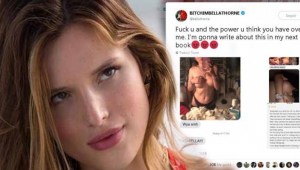 Tras ser amenazada por un hacker la actriz Bella Thorne compartió fotos prohíbidas 