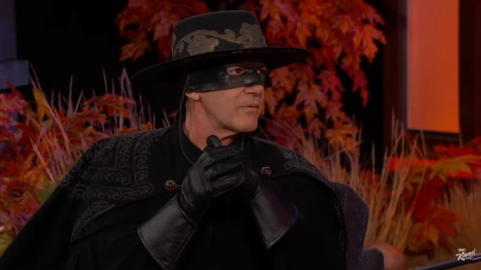 Antonio Banderas volvió a ser 'El Zorro' por un día