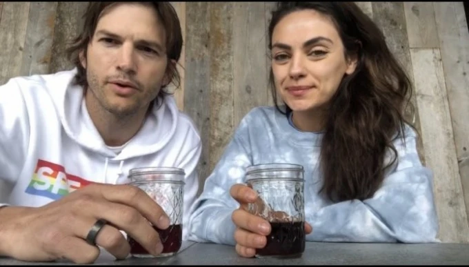 Ashton Kutcher y Mila Kunis lanzan un vino llamado Cuarentena