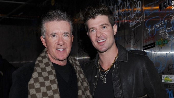 Alan Thicke y su hijo Robin Thicke