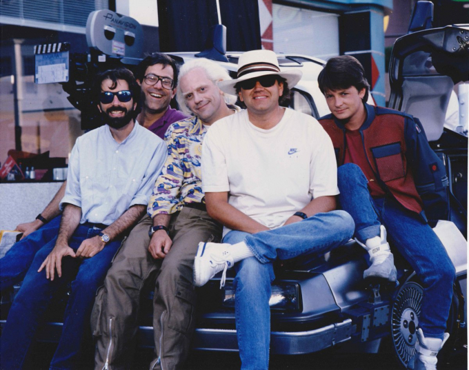 Neil Canton, Bob Gale, Christopher Lloyd, Robert Zemeckis y Michael J. Fox