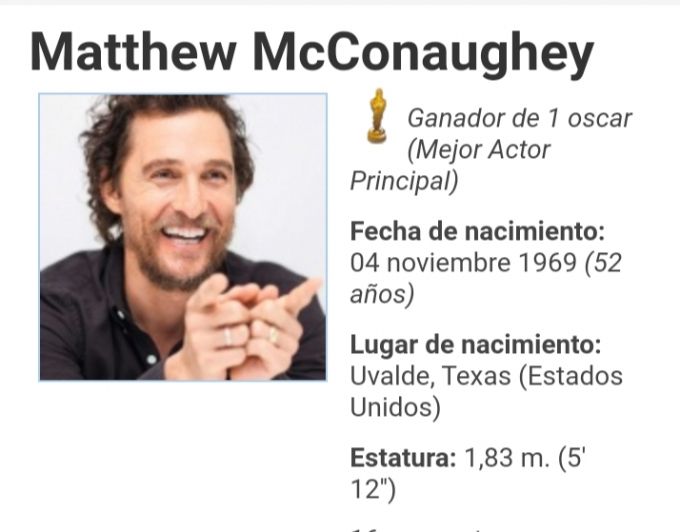 Películas y Series de Matthew McConaughey