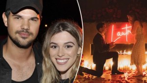 Taylor Lautner se comprometió con su novia Tay Dome