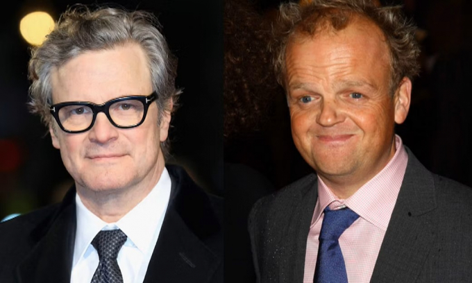 Los actores Colin Firth y Toby Jones