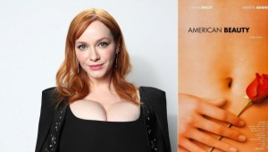 Christina Hendricks revela su desconocida aparición en 'American Beauty'... o al menos en el póster