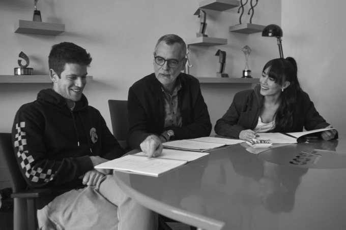 Miguel Bernardeau, Eduard Cortés y Aitana Ocaña