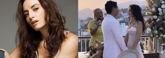 Marimar Vega se casó en una playa de Acapulco