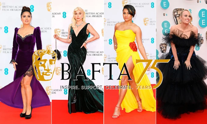 Las famosas mejor vestidas de los BAFTA 2022