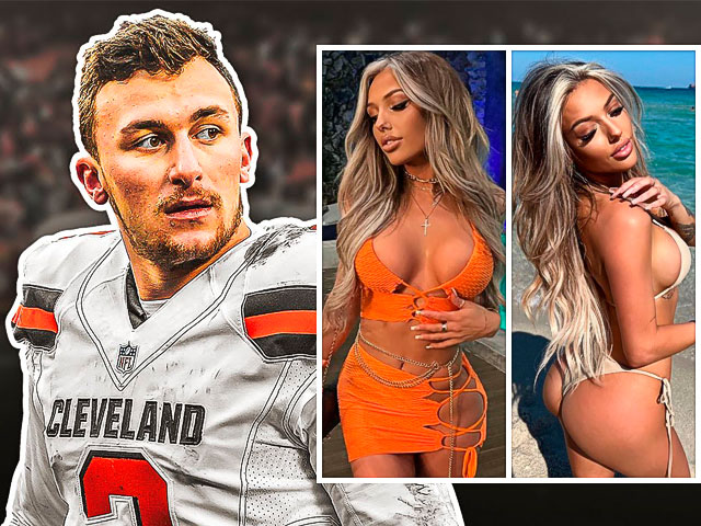 Johnny Manziel pillado en la playa con la modelo Kenzie Werner