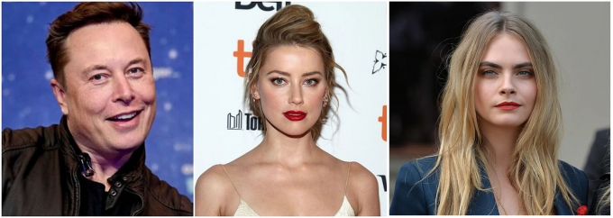 ¿Trío de Elon Musk con Amber Heard y Cara Delevigne en casa de Johnny Depp?