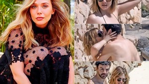 Elizabeth Olsen and her husband Robbie Arnett on vacation in Tuscany