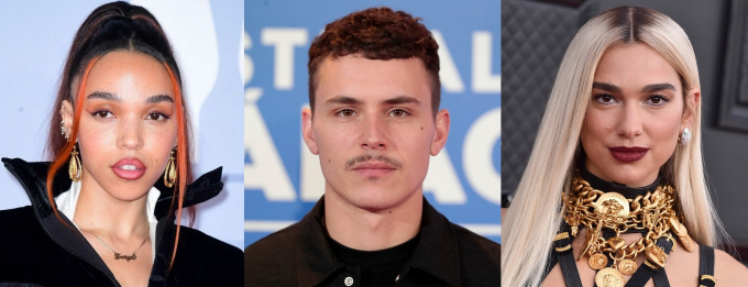 El triángulo amoroso de Arón Piper, Dua Lipa y FKA Twigs
