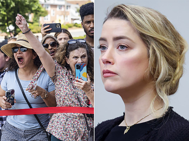 Amber Heard acusada de “comprar fans” para que le entregaran flores en los exteriores del juzgado
