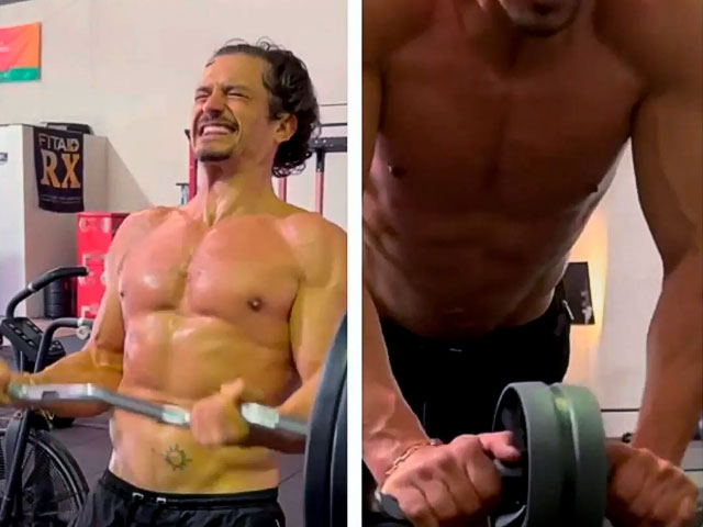 Orlando Bloom publica su impactante entrenamiento  en redes sociales