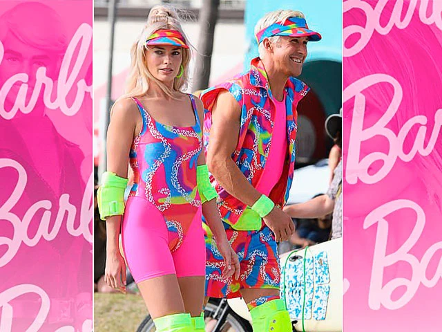 'Barbie': Margot Robbie y Ryan Gosling capturados con looks extremos mientras ruedan en Venice Beach