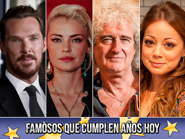 Famosos que cumplen años hoy (19 de julio)