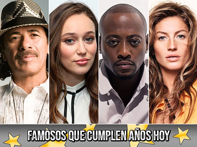 Famosos que cumplen años hoy (20 de julio)