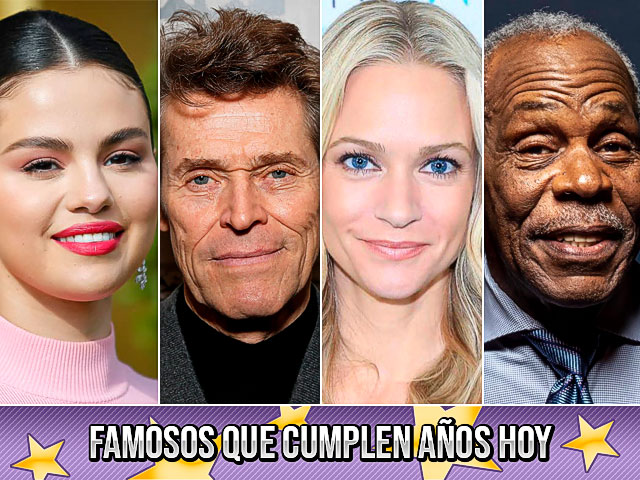 Famosos que cumplen años hoy (22 de julio)