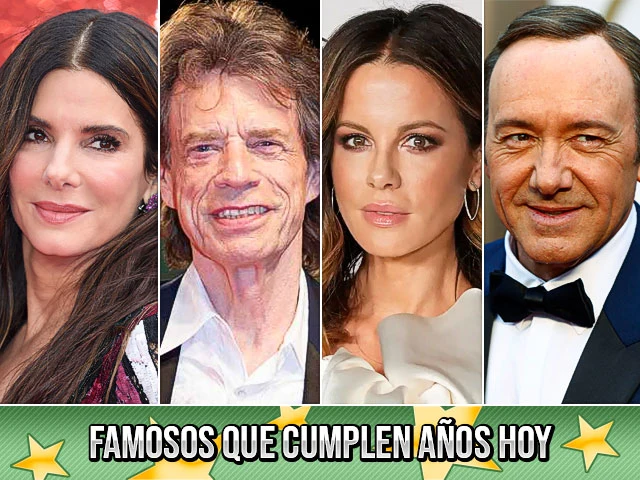 Famosos que cumplen años hoy (26 de julio)