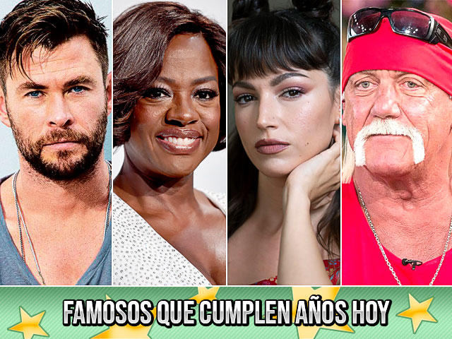 Famosos que cumplen años hoy (11 de agosto)