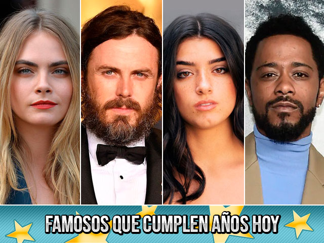 Famosos que cumplen años hoy (12 de agosto)