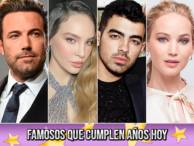 Famosos que cumplen años hoy (15 de agosto)