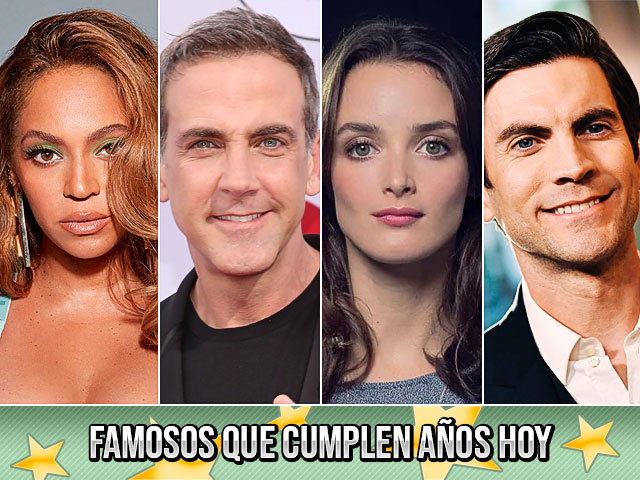 Famosos que cumplen años hoy (4 de septiembre)