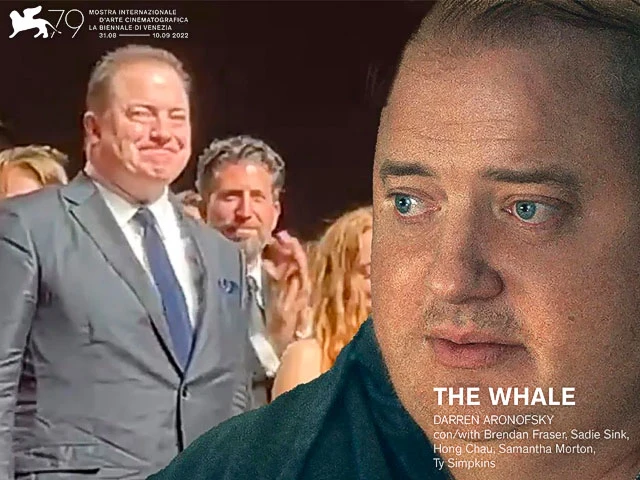 'The Whale': Brendan Fraser llora durante la ovación por su papel en el filme