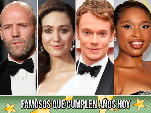 Famosos que cumplen años hoy (12 de septiembre)