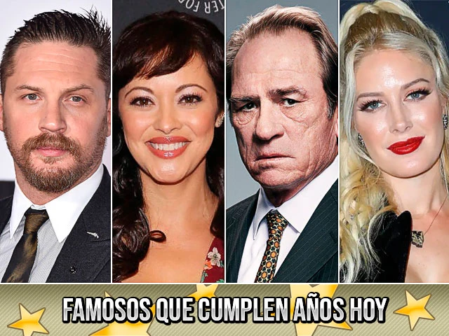 Famosos que cumplen años hoy (15 de septiembre)