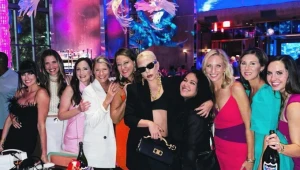 Lady Gaga celebrando en Sexy Fish Miami antes de cancelar el concierto
