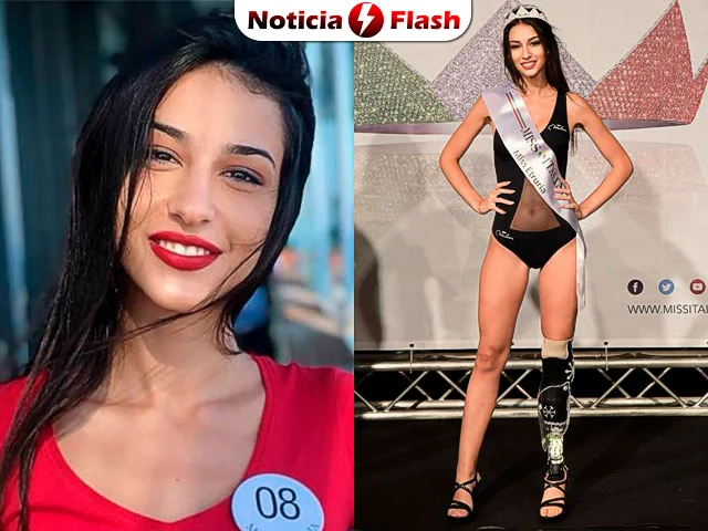 La lección a sus haters de Chiara Bordi, la primera Miss italiana con una pierna biónica