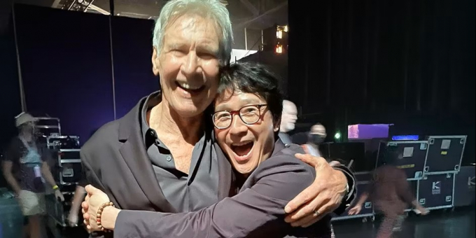 Ke Huy Quan, de Indiana Jones, comparte la historia del reencuentro con Harrison Ford