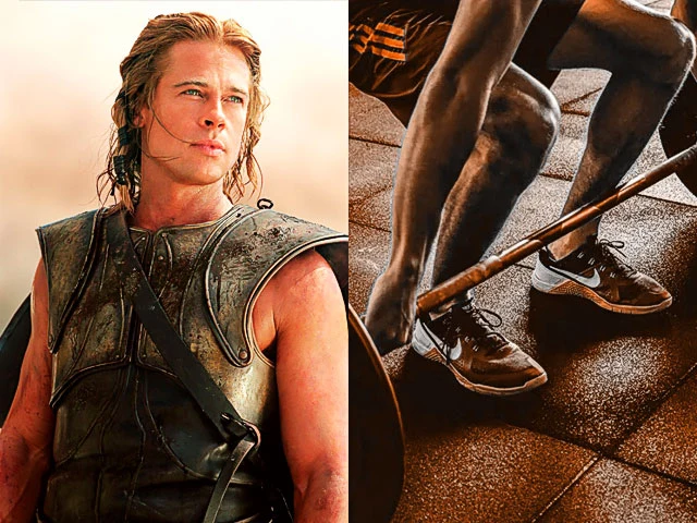 Brad Pitt Dieta y Gym: Aquiles 'Troya (2004)'