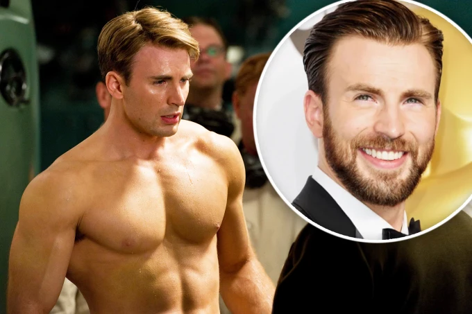 El hombre vivo más sexy, Chris Evans, bromea con que se le nota la 