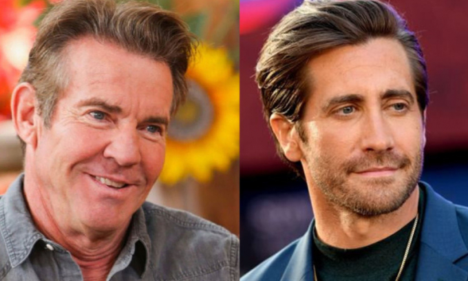 Jake Gyllenhaal pareció olvidar que Dennis Quaid interpretó a su padre en 'Día después de mañana'.