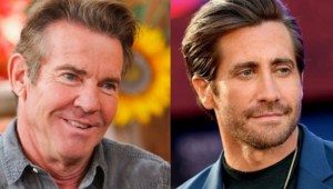 Jake Gyllenhaal pareció olvidar que Dennis Quaid interpretó a su padre en 'Día después de mañana'.