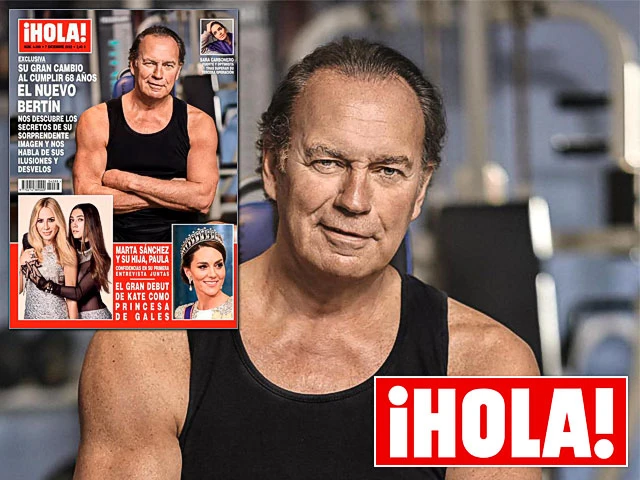 Bertín Osborne más fuerte que el vinagre: Dieta y Gym para su portada de Hola