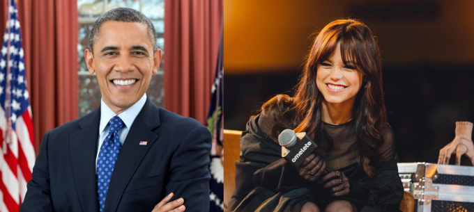 Jenna Ortega tuvo un flechazo por Barack Obama pese a la diferencia de edad