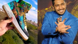  Crean zapatillas inspirados en 'Namor' y Tenoch Huerta los halaga!