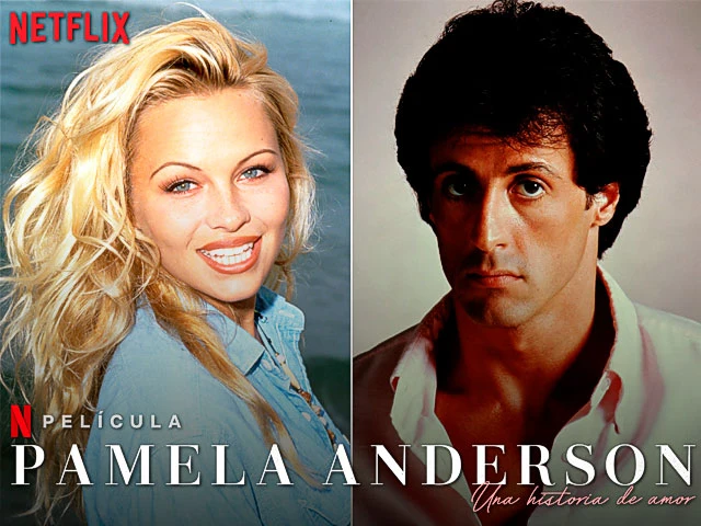 Pamela Anderson sigue promocionando su documental: Tras Tim Allen ahora le toca a Sylvester Stallone