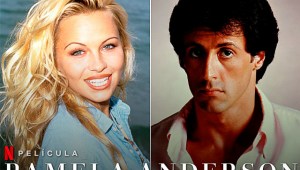 Pamela Anderson sigue promocionando su documental: Tras Tim Allen ahora le toca a Sylvester Stallone