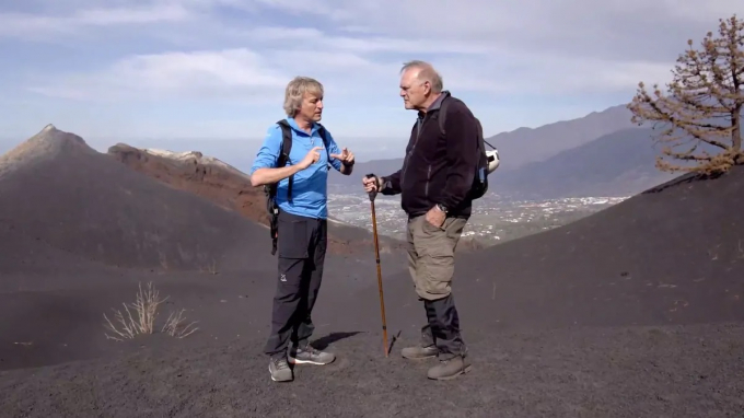 Jesús Calleja y Pedro Piqueras graban un impactante 'Planeta Calleja' en La Palma