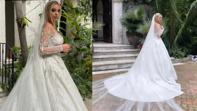 Vestido de boda de Lele Pons