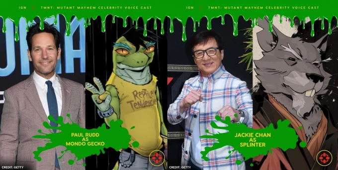 Paul Rudd, Seth Rogen y Jackie Chan se unen a 'Teenage Mutant Ninja Turtles: Mutant Mayhem'