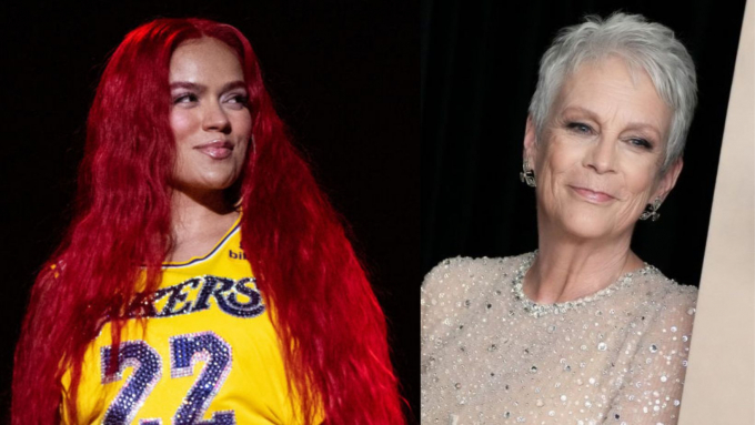 Jamie Lee Curtis y felicitó a Karol G por la defensa de su imagen.